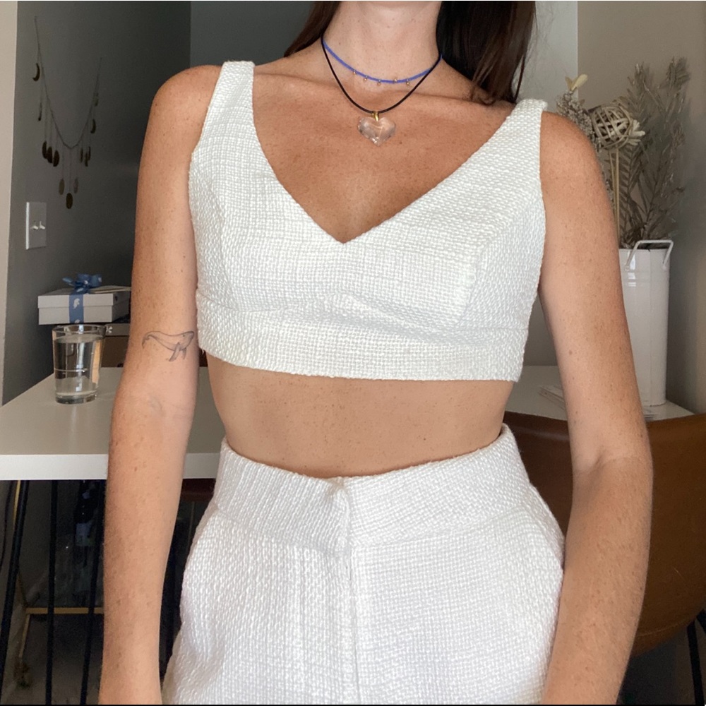 Showpo White Two Piece Set